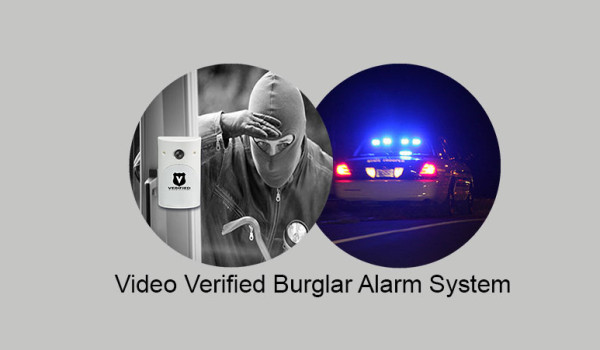 Video verified burglar alarm system.